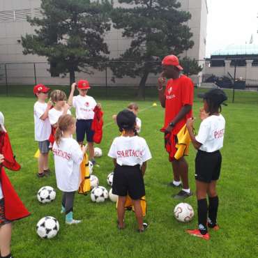 Spartacus Summer Soccer Camp. Beautiful first morning.